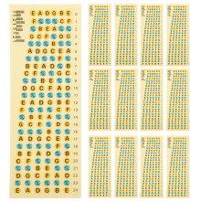 20Pièces Stickers Guitar Neck PVC Khaki Accessoires Pratique Débutants