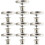 5Paires Accessoires Rideaux Argent Alliage Traces 1
