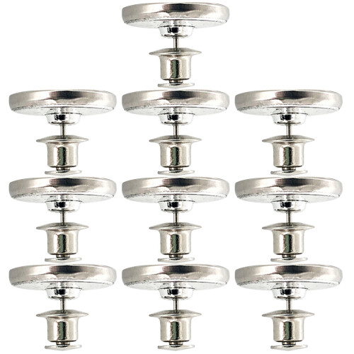 5Paires Accessoires Rideaux Argent Alliage Traces