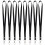 8Pièces Sangles Suspendues En Polyester Pour Badge Nom Noir 1