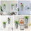 2Pièces Pot À En Fer Argenté Robuste Pour Décoration 3