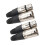 4Pièces Prises Xlr Audio En Abs+zinc 3 Pour Câble Micro 1