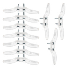 10Pièces Fixations Cordons Rideaux Transparentes Matériel