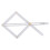 Outil Mesure Angle Acier Inoxydable Bois Argent Rapporteur 1