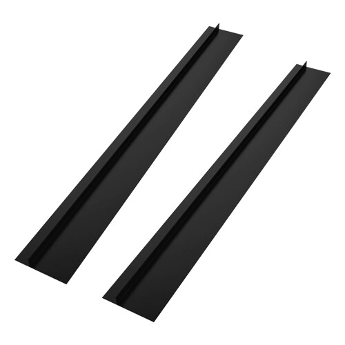 2Pièces Cache Fente Silicone Noir Anti-Traces Pour Plan De Cuisson