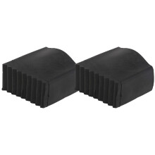 2Pièces Couvre-Pieds D'échelle Noir En Caoutchouc Durable Antidérapant