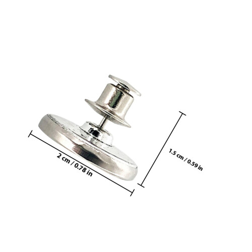 5Paires Accessoires Rideaux Argent Alliage Traces 1