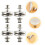 5Paires Accessoires Rideaux Argent Alliage Traces 4