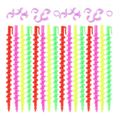 52Pz Bigodini Spiralati Per Acconciature