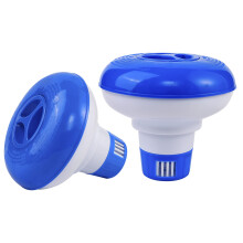 Pool Chlorine Tablet Dispenser 2 Pack, Adjustable Floating Chlorine Dispenser with Flow Control for Pool, Spa and Hot Tub
