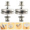 5Paires Accessoires Rideaux Argent Alliage Traces 10