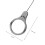 4Pièces Support Anneau Téléphone Argent Zinc Durable 2