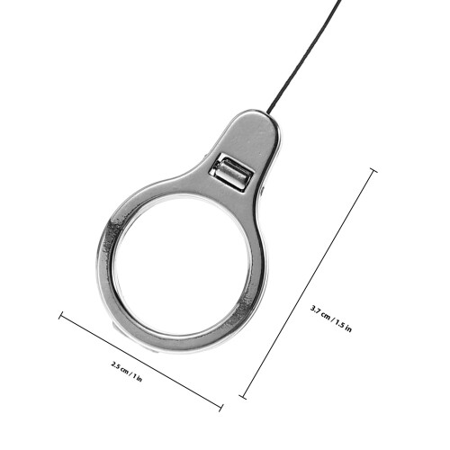 4Pièces Support Anneau Téléphone Argent Zinc Durable 1