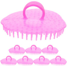 8Pz Spazzola E Capelluto Rosa Massaggio Relax