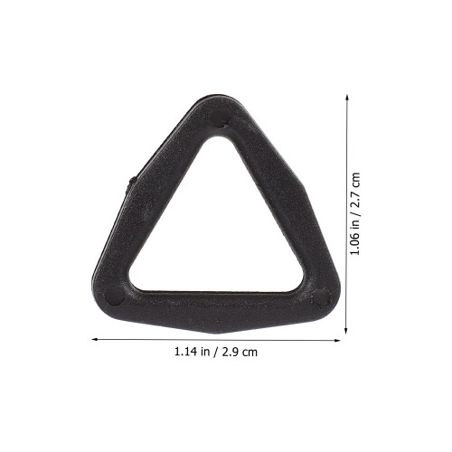 100Pièces Boutons Triangle Noir Accessoires Polyvalents Vêtements 1