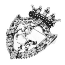 Spilla A Di Vintage in Zinco Argento Per Uomo