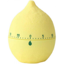 Kitchen Timer Cute Fruit Cookie Kitchen Timer | Novelty Manual Cooking Timer | Fun Shaped Mechanical Timer for Kitchen Alarm Home Desktop Decor (Lemon