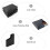 10Pièces Étui Rangement Cartes Jeu PP Noir Compact 5
