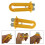 2Pièces Tendeur Câble Ruche Orange, Accessoire Apiculture Durable ABS 9
