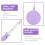 1Pièces Ruban Mesure Cuir PU Violet Adorable Usage 5