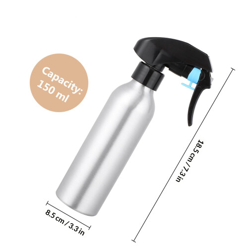 1Pièces Bouteille À Sprayer Aluminium Argent Compacte Et Durable 1