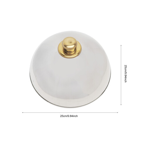 1Pièces Couvercle Steak Cuisine Acier Couleur Argent 1