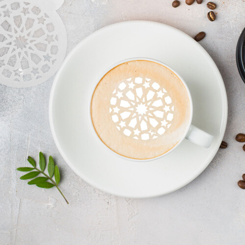 16Pièces Pochoirs Pour Latte Gâteaux Facile 2