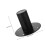 1Pièces Support Enceinte Fer Noir Avec Base Plate Et Fixation 2