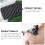 1Pièces Towel De Bain Exfoliant Noir Nylon Usage 5