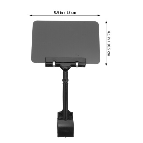 6Pièces Tableaux Prix PVC Effaçables Pour Rayons Supermarché 1