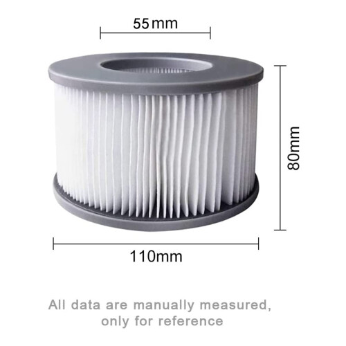 2 Pack Hot Tub Filter Cartridge for MSpa, Easy Replacement Durable Design Universal Compatibility 1