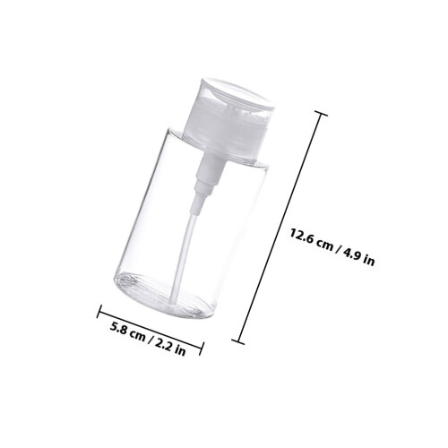 2Pièces Bouteilles De Transparentes Push Down Antiretour 1