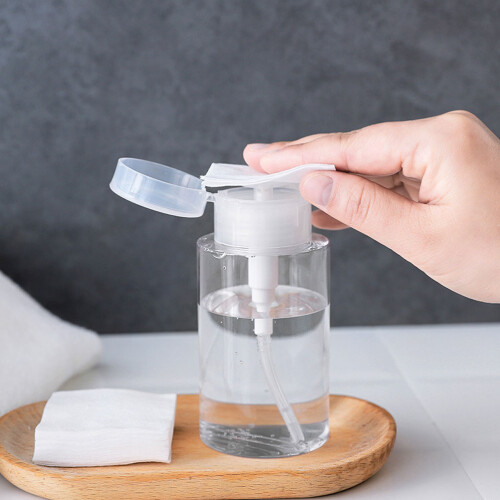 2Pièces Bouteilles De Transparentes Push Down Antiretour 2