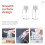 2Pièces Bouteilles De Transparentes Push Down Antiretour 5