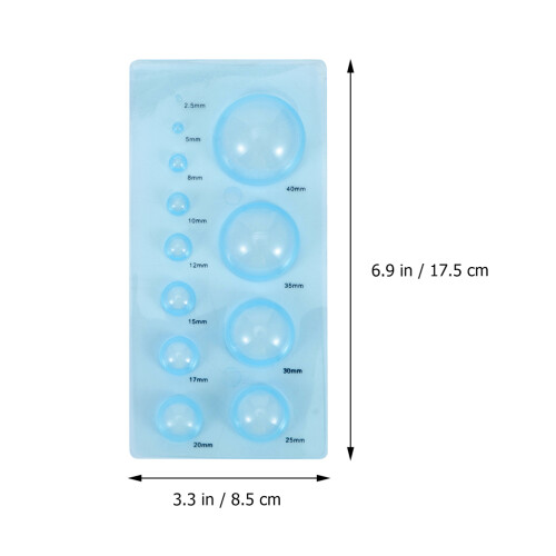 6Pièces Moules Quilling Demi-Boule ABS Pour Papier 3D 1
