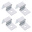 4Pièces Fixations Couvercle Aquarium Acier Inoxydable Argent Élégant 7