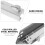 2Pz Guide Cassetti Acciaio Resistente Soft Close Per Argentate 4