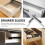 2Pz Guide Cassetti Acciaio Resistente Soft Close Per Argentate 5