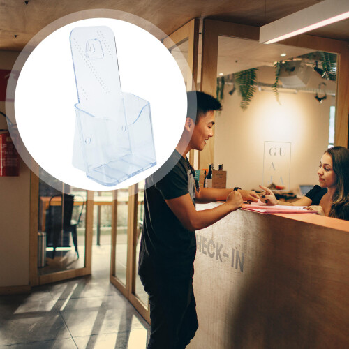 2Pièces Porte-Brochures A6 En Transparent Résistant 2