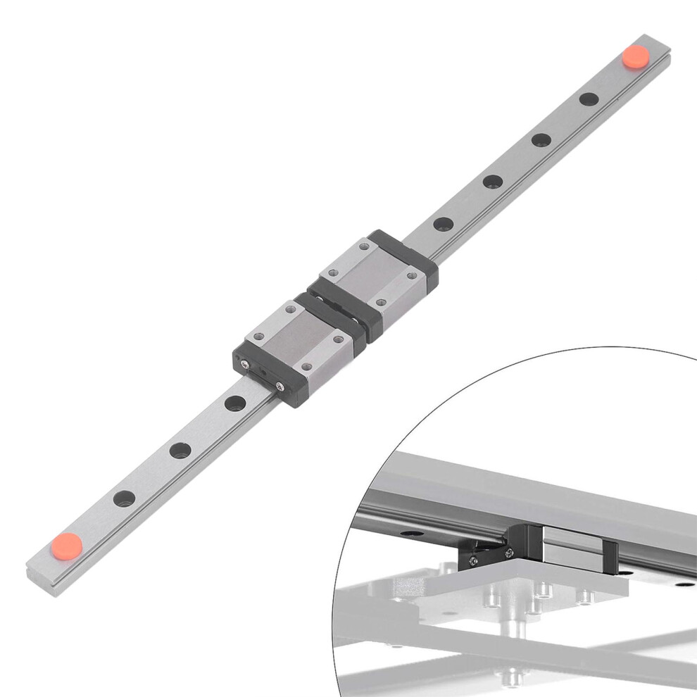 Mgn12c 300Mm Linear Guide Rail 2Pcs 2.84Kn Silver 4341393468432