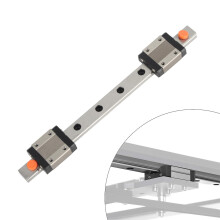 MGN12C 200mm Steel Linear Guide Rail 2pcs 2.84kN