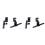 2X Adjustable Keyboard Tray Under Desk Slide Undermount Keyboard Holder Clamp- Rail Height Adjustable 1