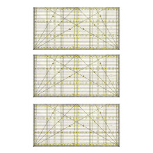 3X Cutting Ruler Multi-Purpose Patchwork Cloth Quilt Ruler Diy Garment Design Drawing Cutting Ruler 30 X 15Cm