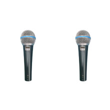 2X for BETA 58A Supercardioid Dynamic Microphone Professional Wired Microphone for Stage Singing Karaoke BBOX Recording