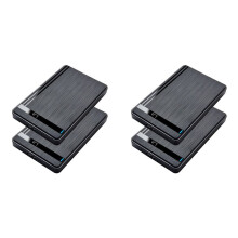 4Pcs 2.5in HDD SSD Enclosure USB 3.0 to External Hard Drive Case for Laptap Desktop PC Data Transfer