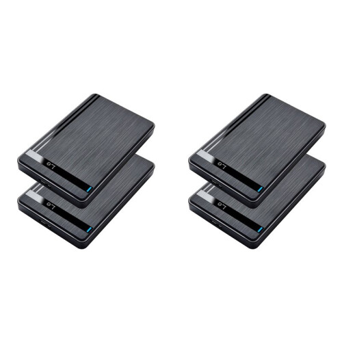 4Pcs 2.5in HDD SSD Enclosure USB 3.0 to  External Hard Drive Case for Laptap Desktop PC Data Transfer