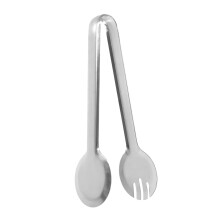 Stainless Steel Salad Tongs with Precise Grip Control, Durable BBQ Grill Tongs for Outdoor Serving