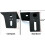 2X LED Light Windshield Mount Brackets for   TJ 1987-2006 W/Screw 3