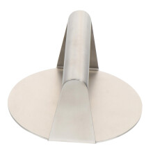 Stainless Steel Burger Press Manual Meat Patty Maker 14x14x7.3CM Easy Clean Ergonomic Grip Kitchen Tool
