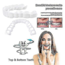 (Lower teeth) Upper/lower Comfort Fit Flex Whitening Denture Braces